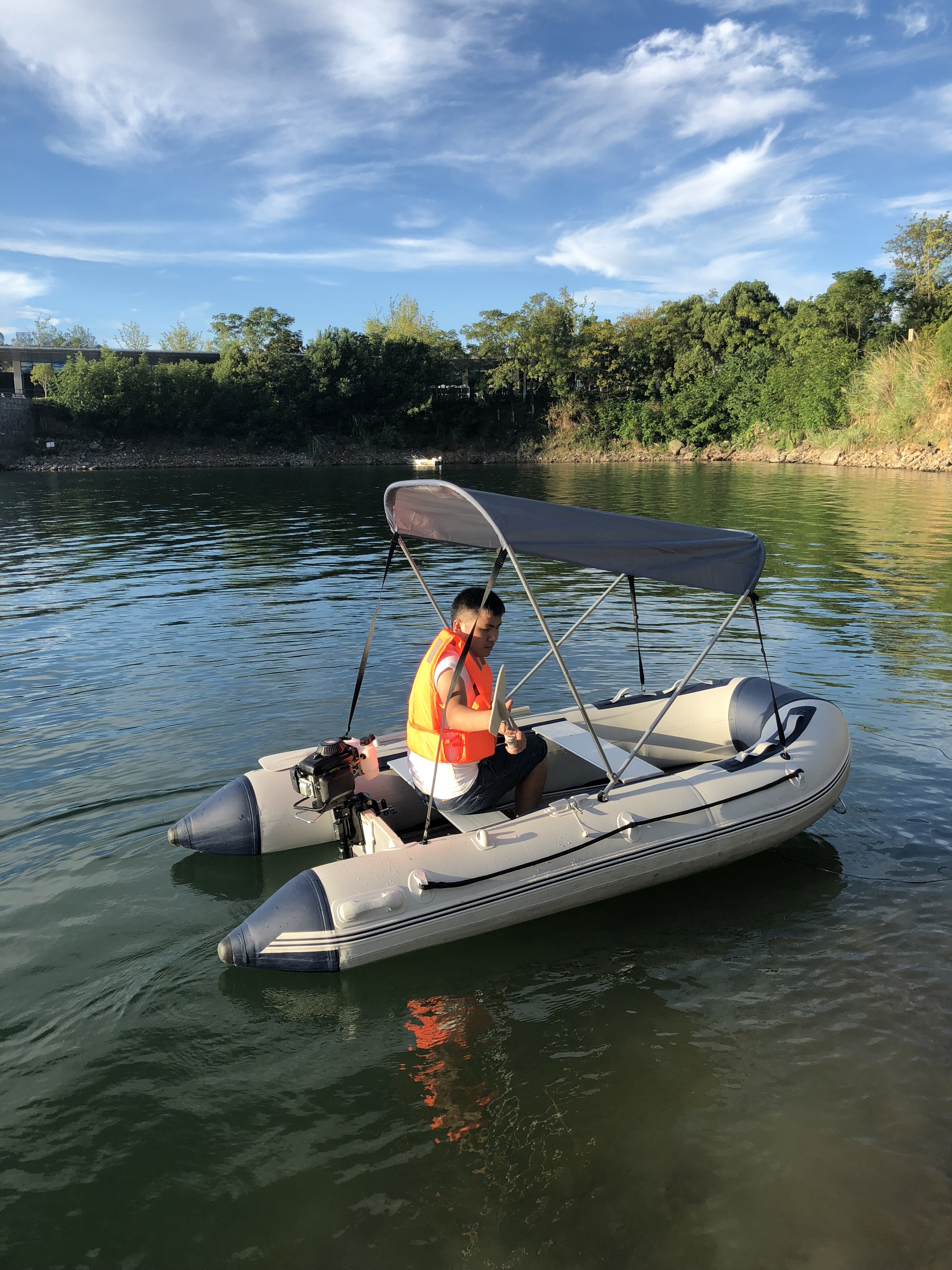 Inflatable Speed boat, Rigid inflatable boat,aluminum floor 2.5M TKRIB